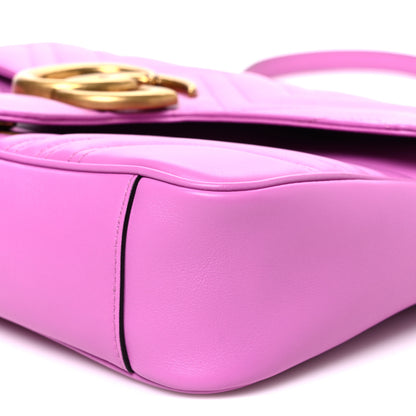 Gucci Calfskin Matelasse Medium GG Marmont Shoulder Bag Candy Mousse 9 of 9