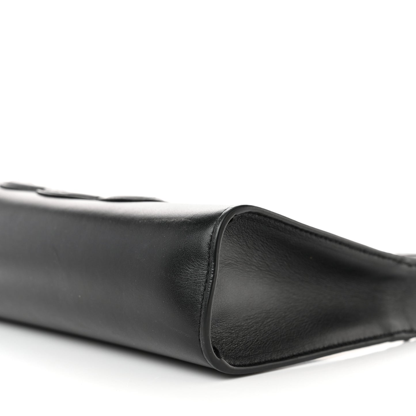 Smooth Calfskin Cuir Triomphe Shoulder Bag Black
