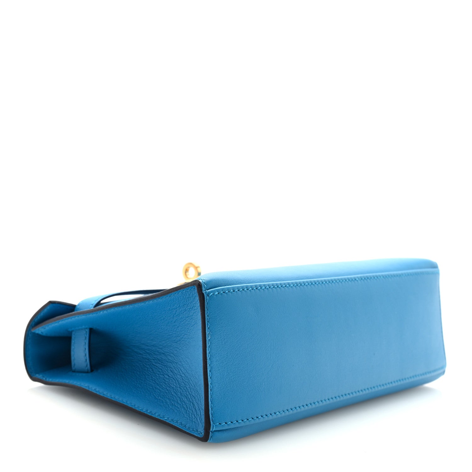 Hermes Swift Kelly Pochette Clutch Bleu Frida 3 of 9