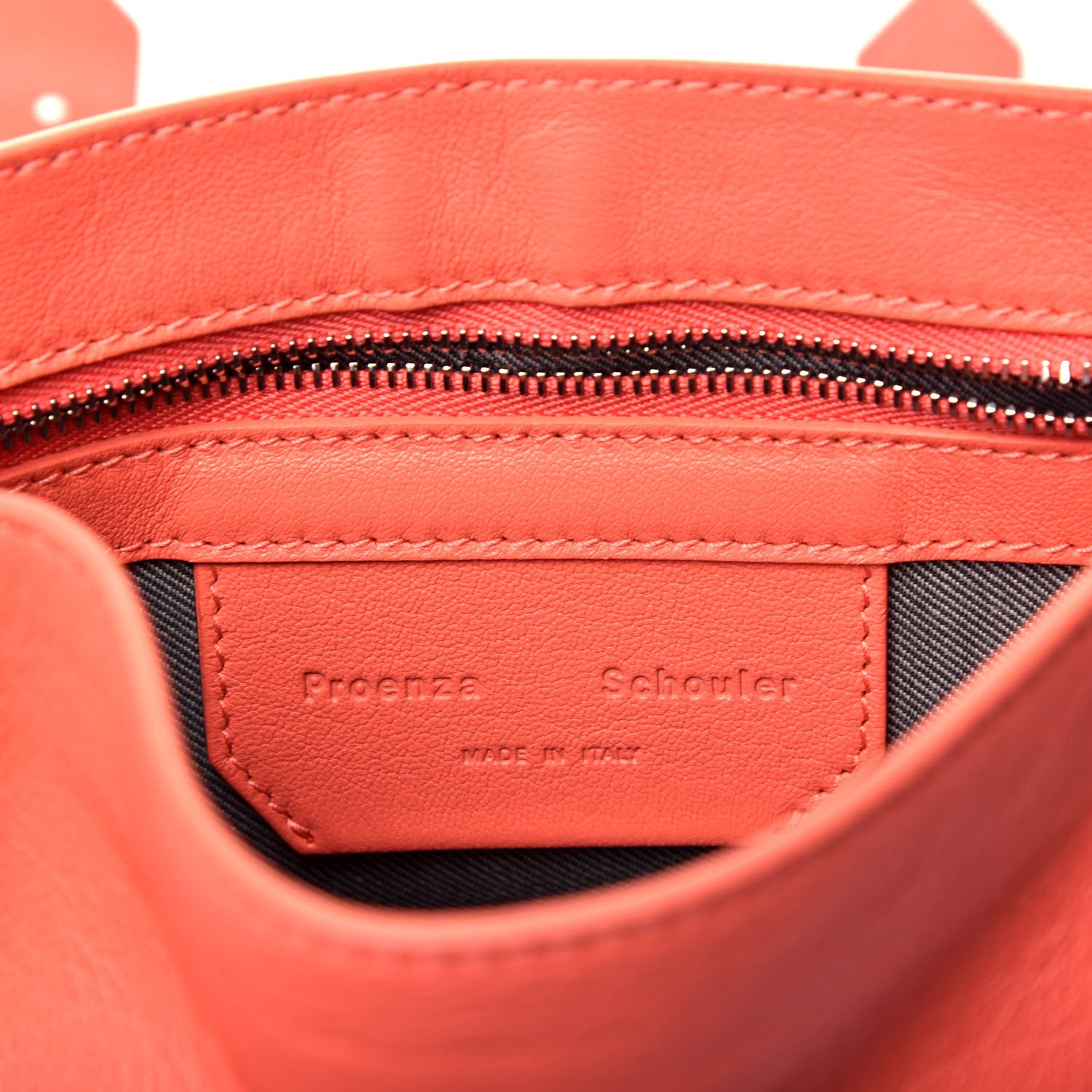 Proenza Schouler Lambskin PS1 Mini Crossbody Bag Neon Coral 6 of 9