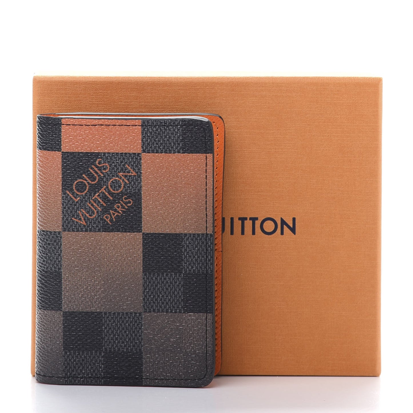 Damier Graphite Giant Pocket Organizer Orange