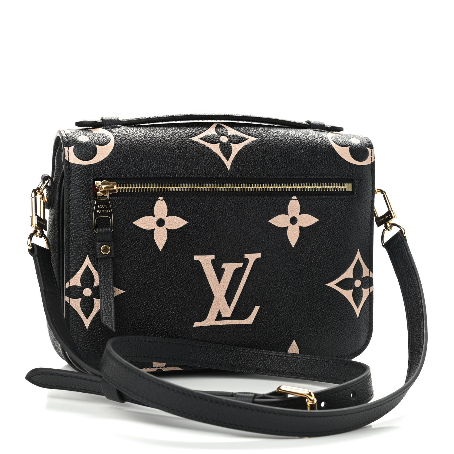 Louis Vuitton Empreinte Monogram Giant Pochette Metis Black Beige 3 of 8