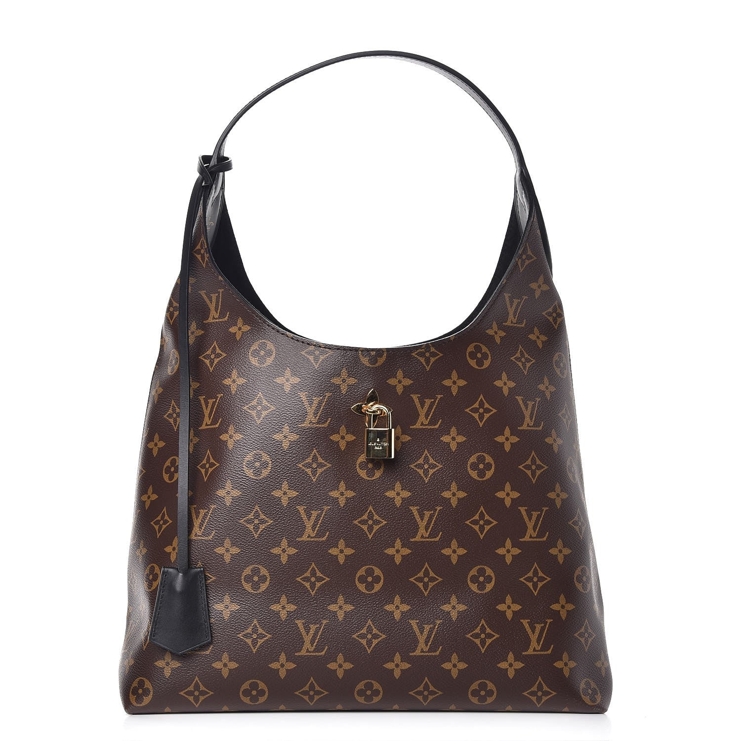 Louis Vuitton Monogram Flower Hobo Black 1 of 9
