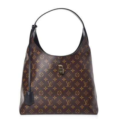 Louis Vuitton Monogram Flower Hobo Black 1 of 9