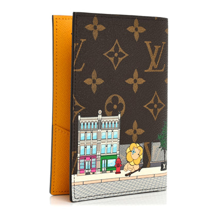 Louis Vuitton Monogram 2022 Christmas Animation New York Soho Passport Cover Yellow 3 of 6