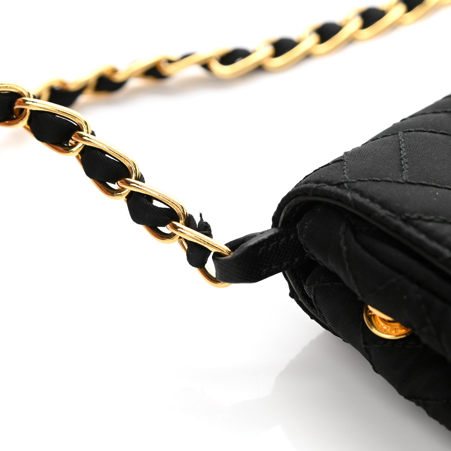 Prada Nylon Tessuto Impuntu Quilted Flap Black 10 of 11