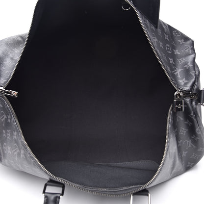 Louis Vuitton Monogram Eclipse Keepall Bandouliere 55 5 of 11