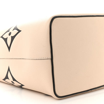 Louis Vuitton Empreinte Monogram Giant Crafty Neonoe MM Creme Black 10 of 12