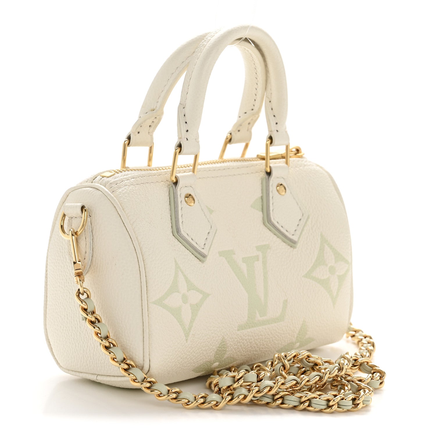 Louis Vuitton Empreinte Monogram Giant Nano Speedy Latte Matcha 3 of 12