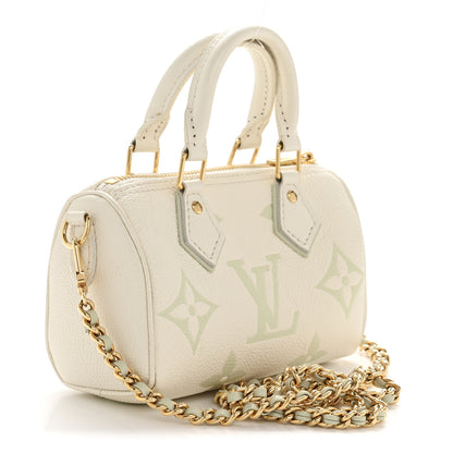 Louis Vuitton Empreinte Monogram Giant Nano Speedy Latte Matcha 3 of 12