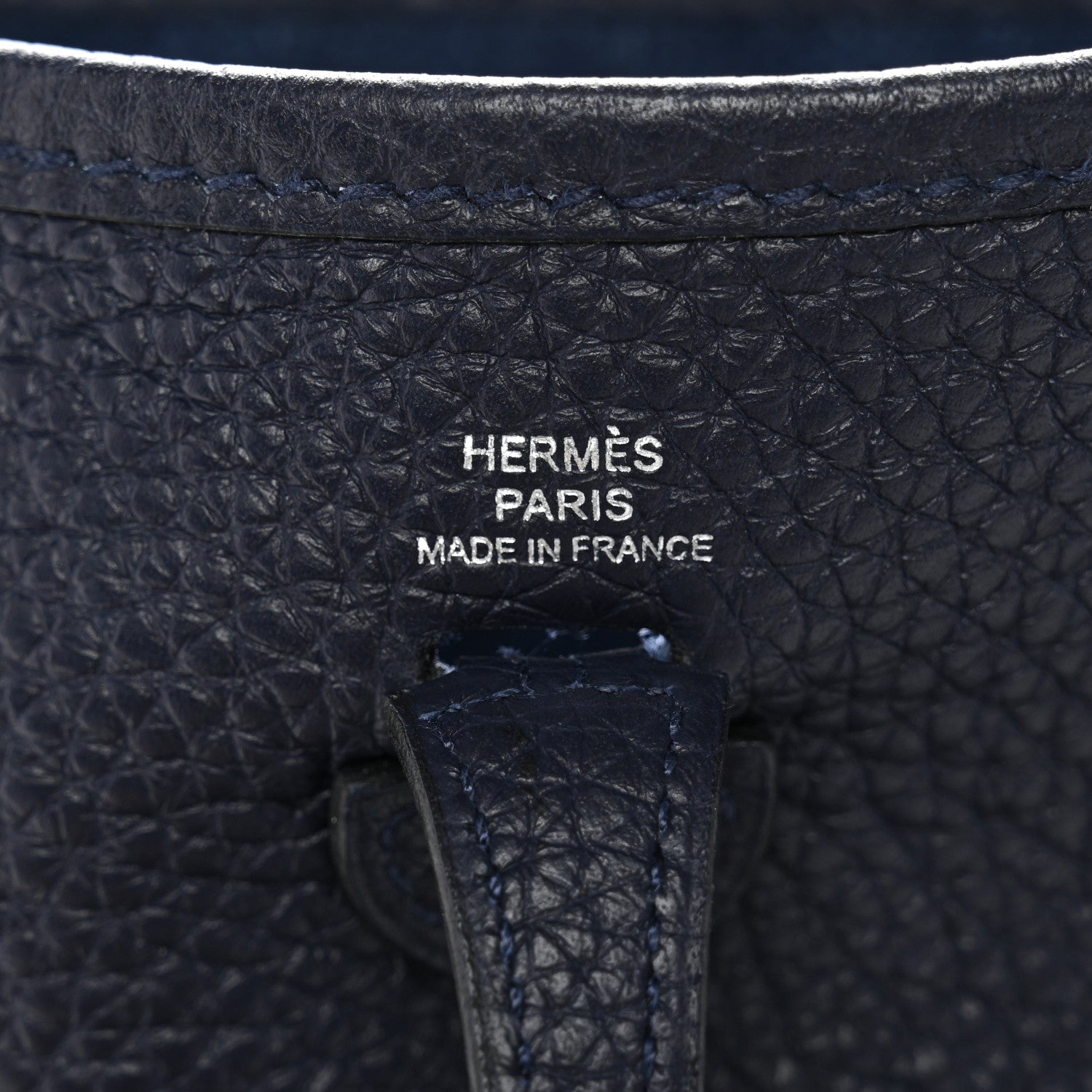 Hermes Taurillon Clemence Evelyne TPM Bleu Nuit 6 of 11