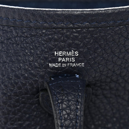 Hermes Taurillon Clemence Evelyne TPM Bleu Nuit 6 of 11
