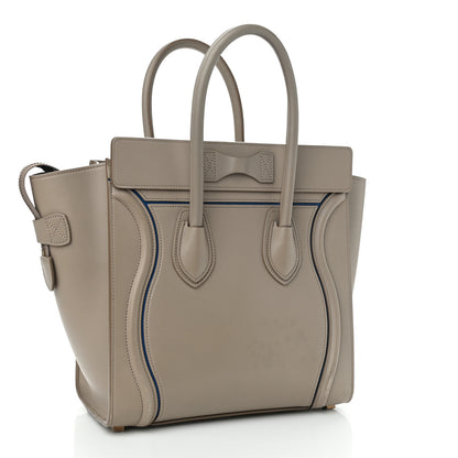 Celine Smooth Calfskin Interstice Micro Luggage Light Taupe 2 of 14