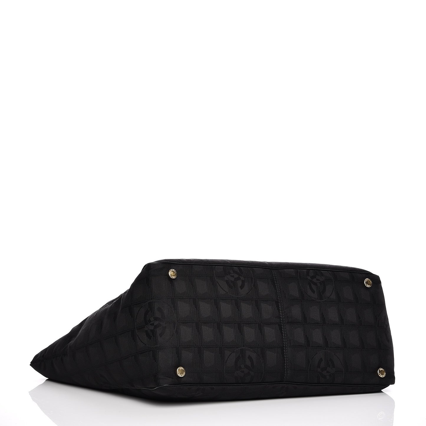 Nylon Large Travel Tote Black