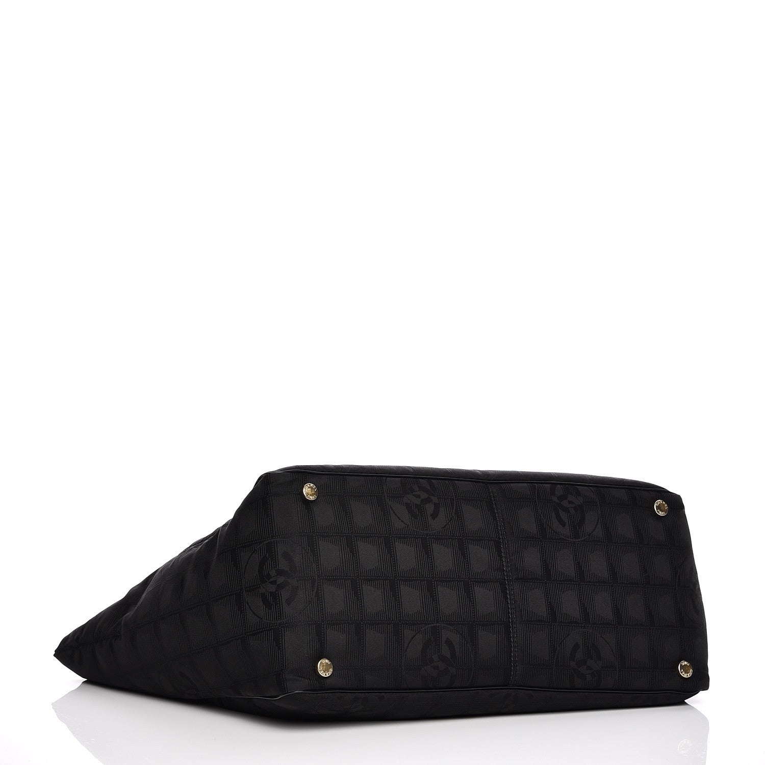 Chanel Nylon Large Travel Tote Black 4 of 7