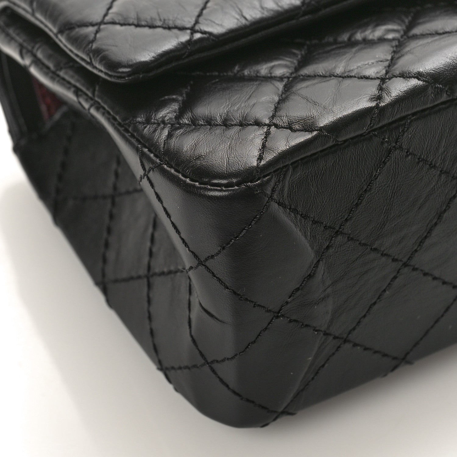 Chanel Aged Calfskin Quilted 2.55 Reissue 225 Flap Black 8 of 9