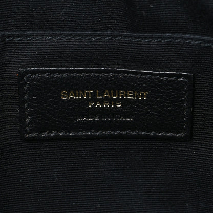 Saint Laurent Calfskin Matelasse Monogram Lou Camera Bag Navy 6 of 7