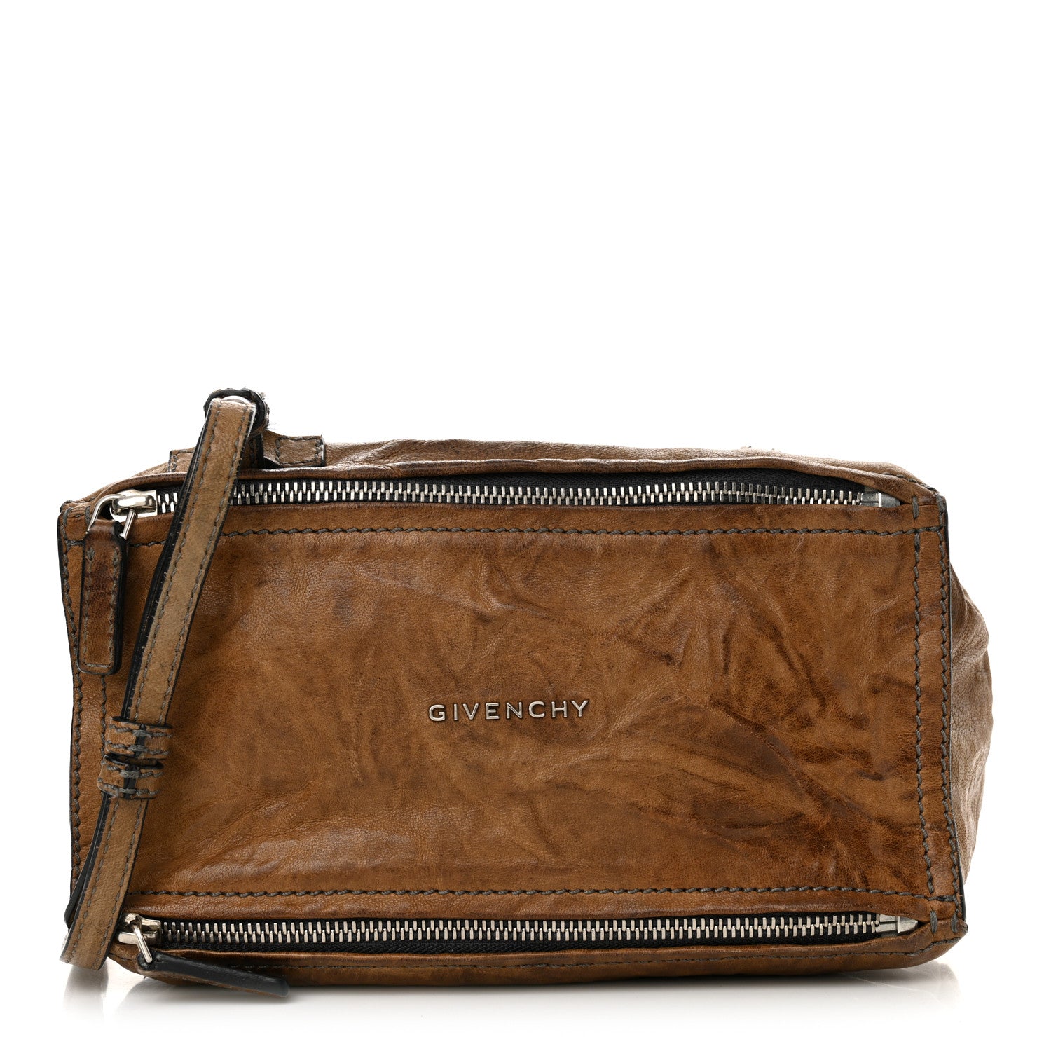 Givenchy Tumbled Sheepskin Mini Pandora Brown 1 of 15