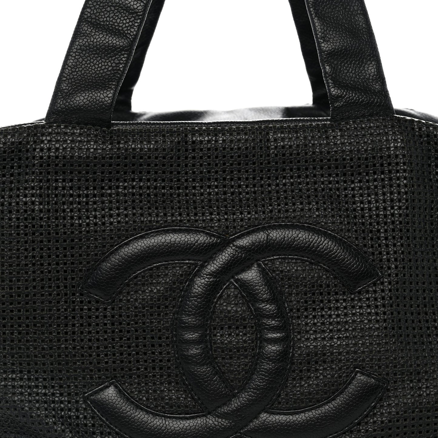Leather Perforated Bowler Black