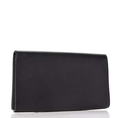 Saint Laurent Calfskin Monogram Large Belle De Jour Clutch Black 3 of 10