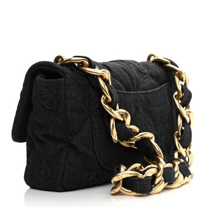 Chanel Denim Quilted Medium Funky Town Flap Black 3 of 8