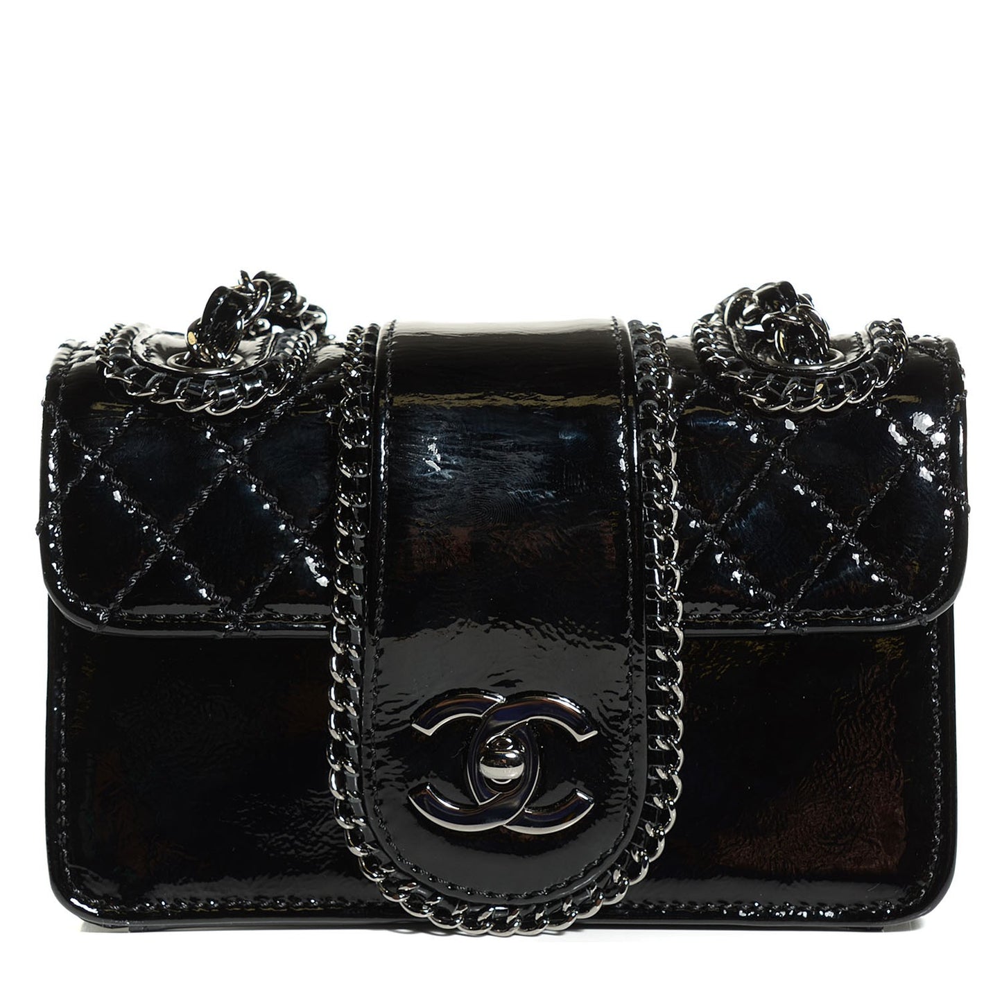 Patent Mini Madison Flap Black