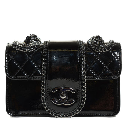 Chanel Patent Mini Madison Flap Black 1 of 8