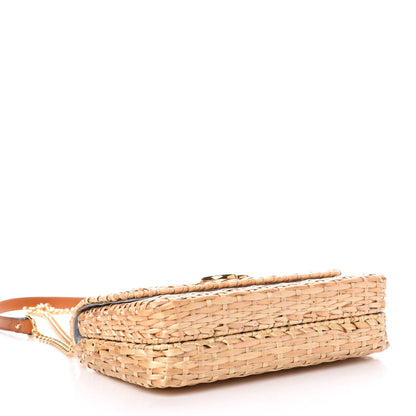 Gucci Glazed Wicker Small Cestino Shoulder Bag Natural 4 of 12