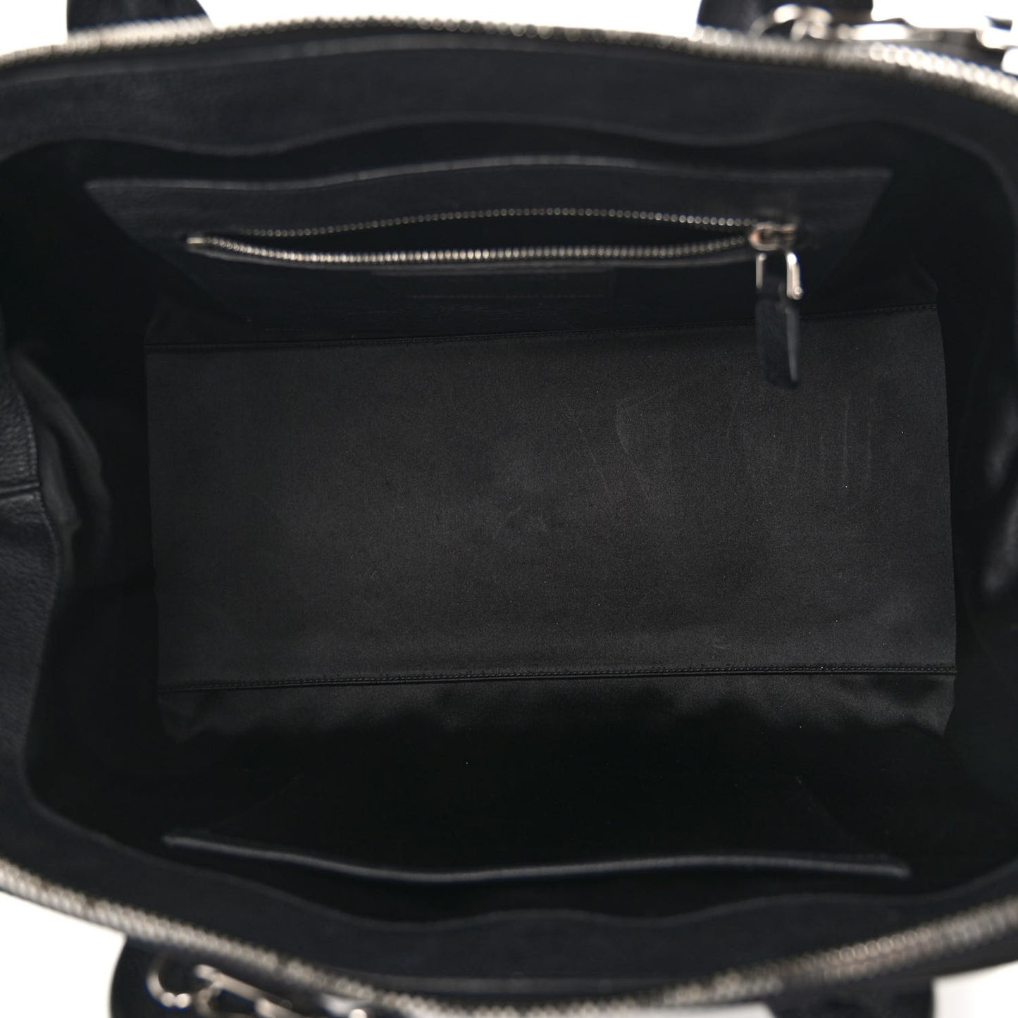 Textured Calfskin Medium Incognito Satchel Black
