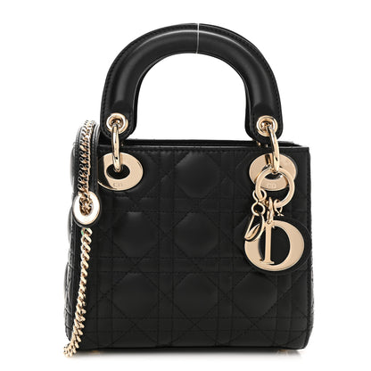 Christian Dior Lambskin Cannage Mini Lady Dior Black 1 of 11