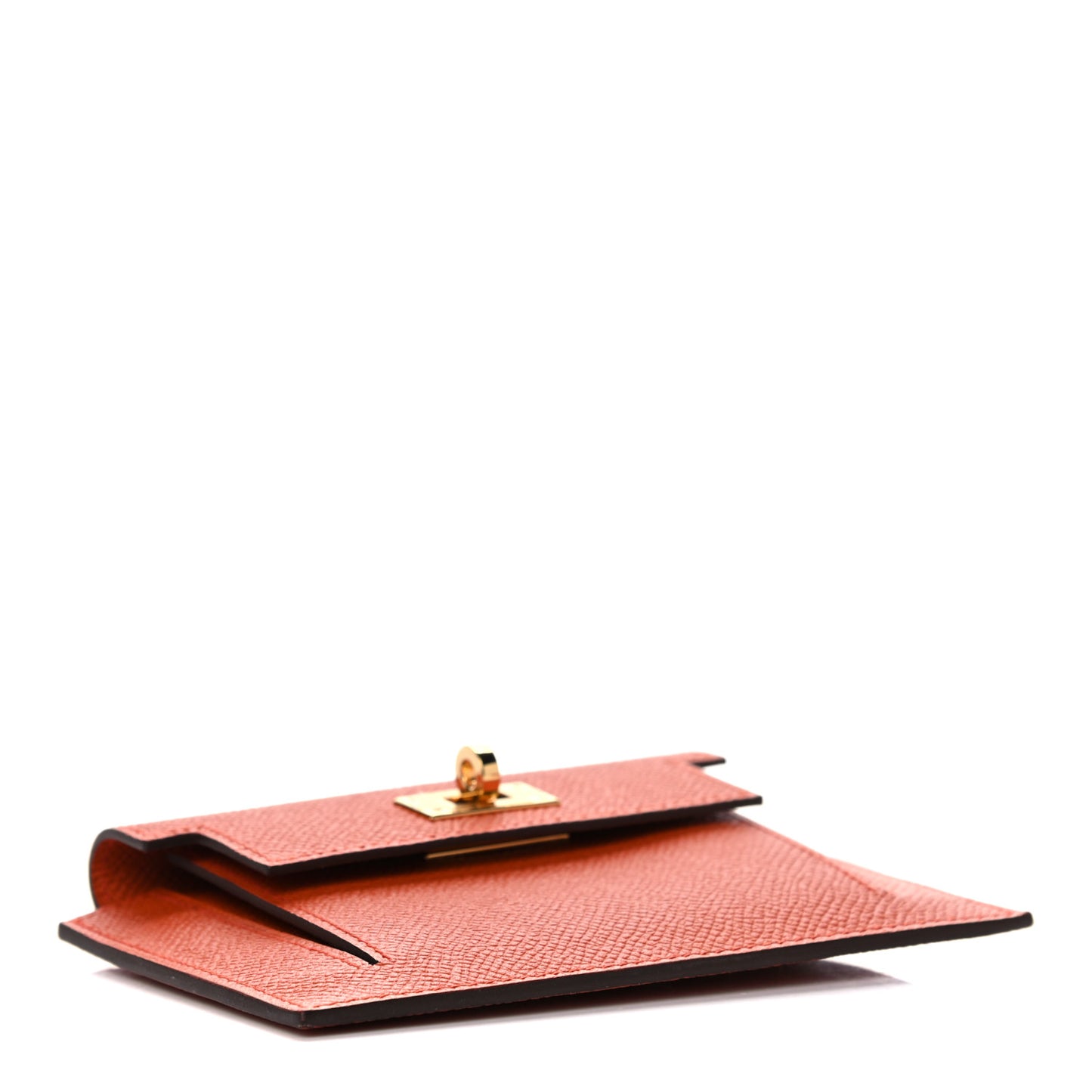 Epsom Kelly Pocket Compact Wallet Terre Battue