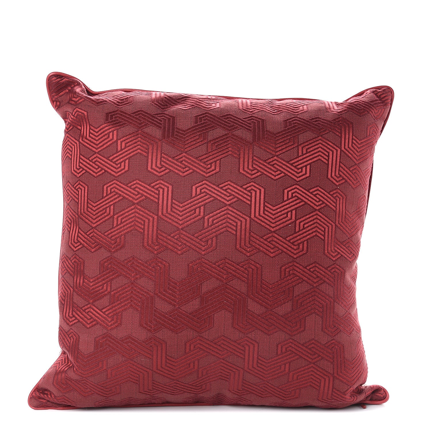 Hermes Cotton Silk Entrelacs Cushion Pillow 2 of 3