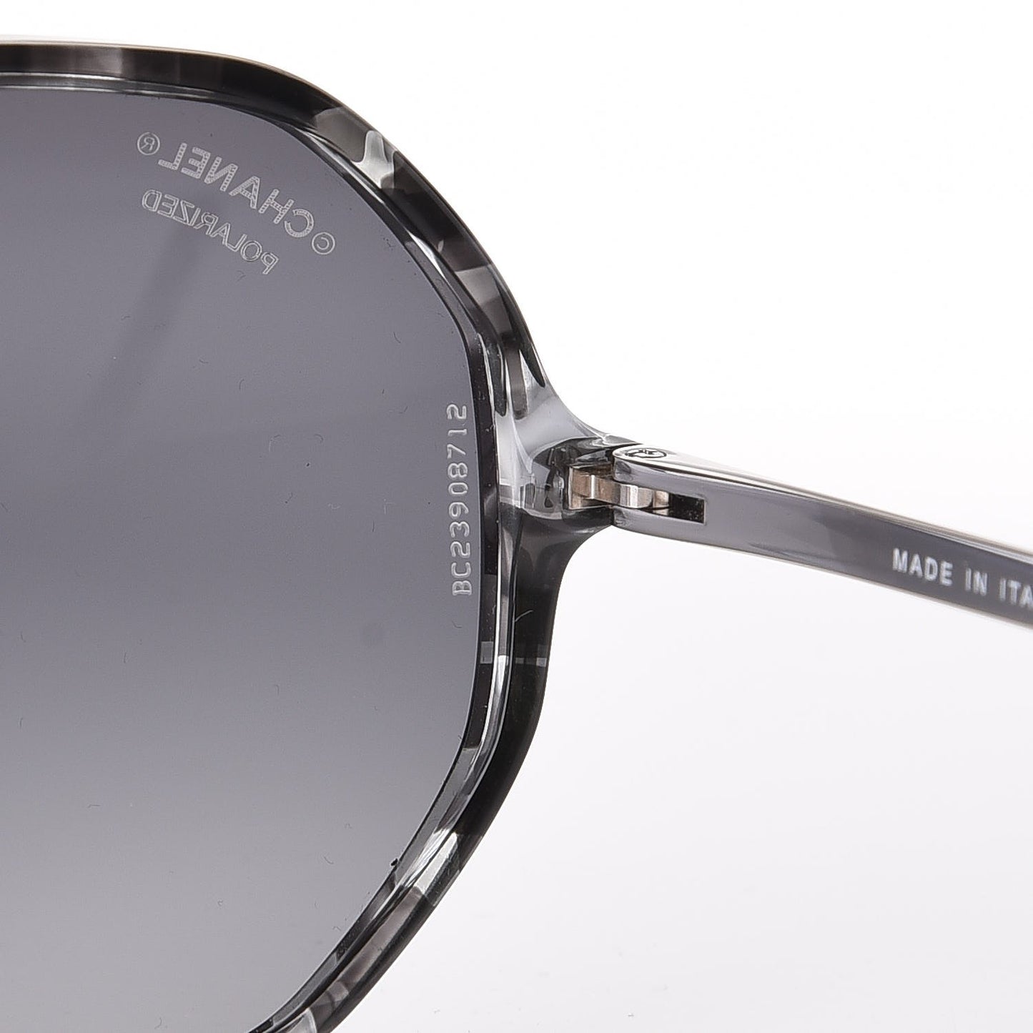 CC Polarized Oversized Sunglasses 5345 Black Grey