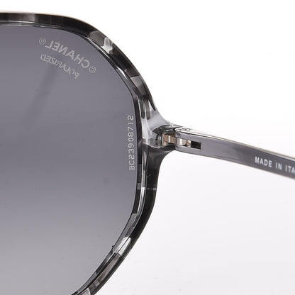 Chanel CC Polarized Oversized Sunglasses 5345 Black Grey 8 of 9