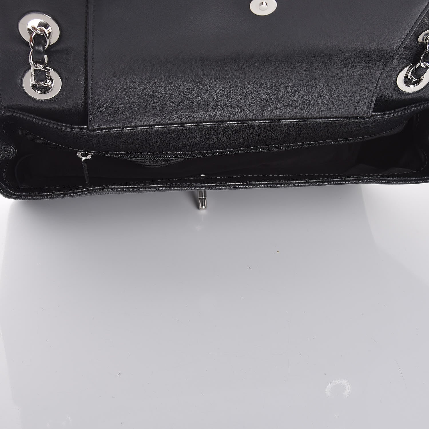 Chanel Sheepskin Quilted Vintage Mademoiselle Flap Black 5 of 9