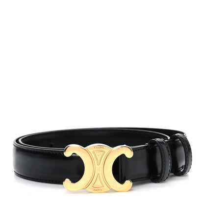Celine Box Calfskin Medium 25mm Triomphe Belt 70 Black 1 of 6