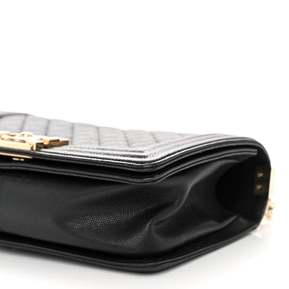 Chanel Caviar Quilted Medium Boy Flap Black 10 of 10