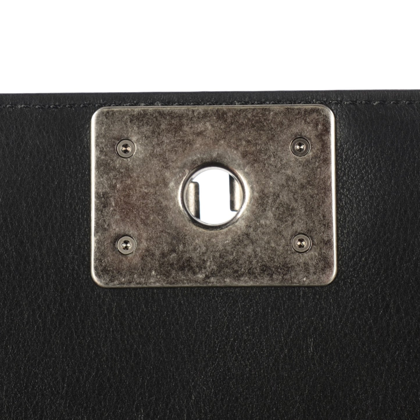 Calfskin Quilted New Medium Boy Flap Black