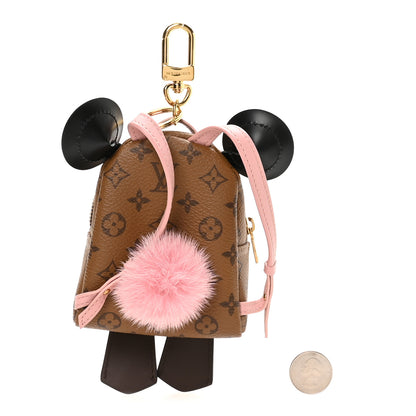 Louis Vuitton Reverse Monogram Mini Owl Bag Charm Key Holder 2 of 5