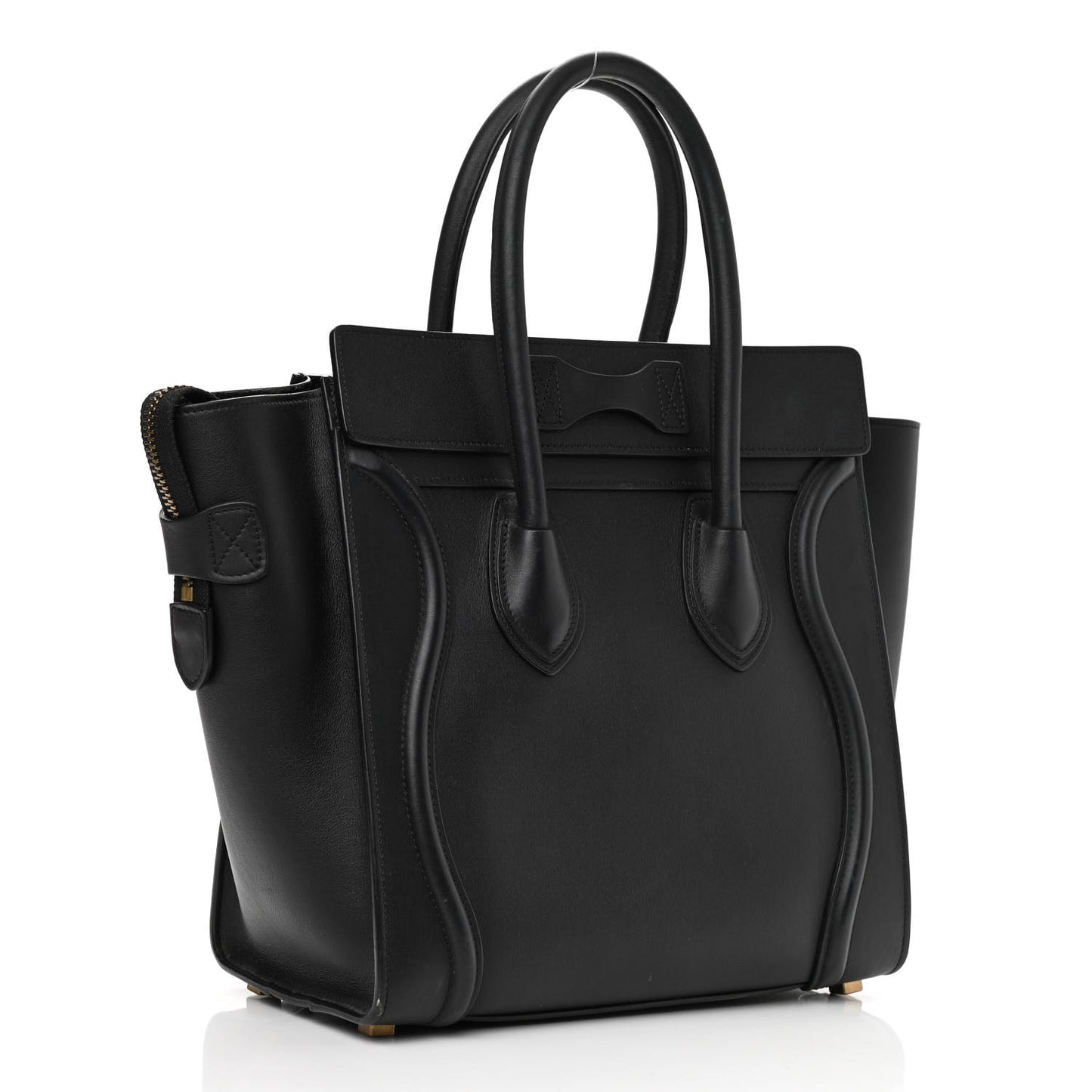 Smooth Calfskin Micro Luggage Black
