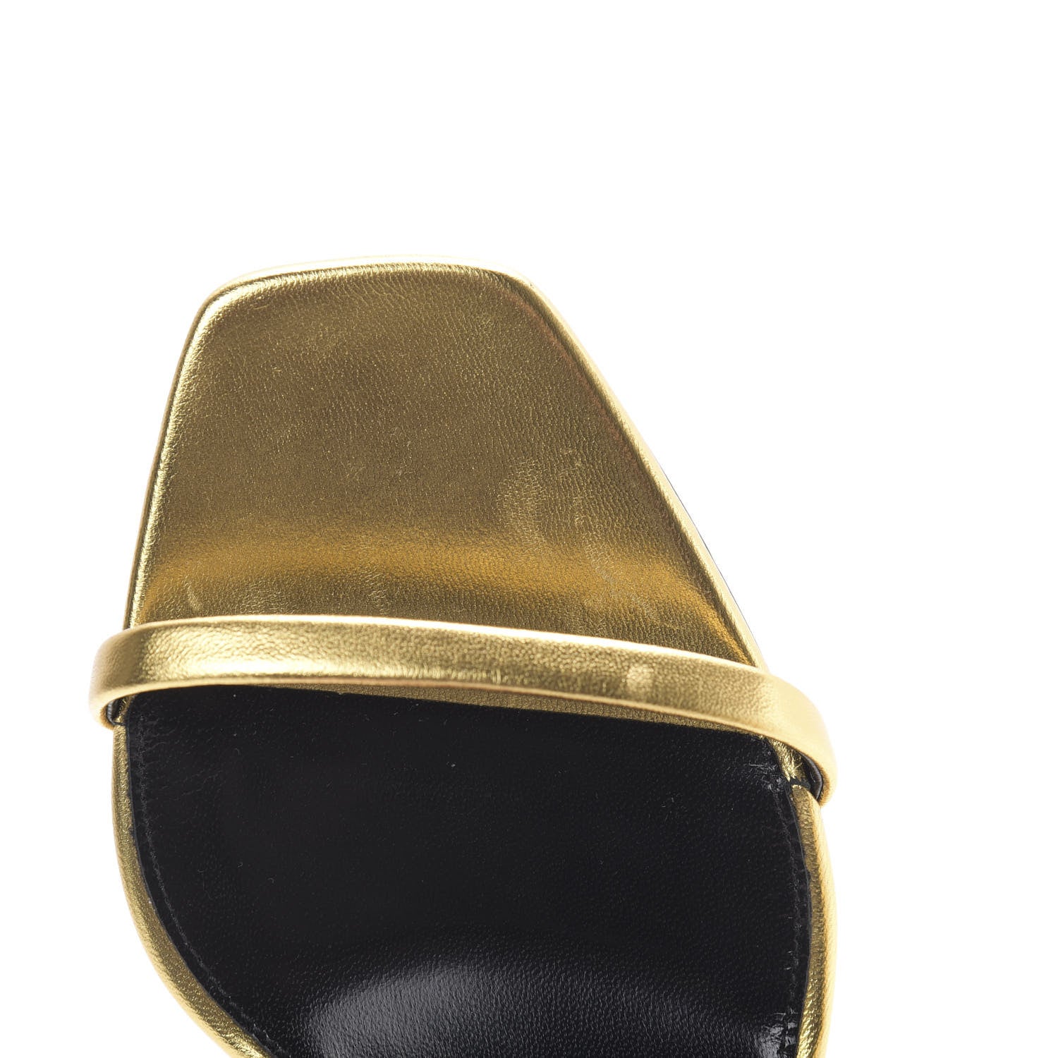 Saint Laurent Calfskin Opyum Sandals 39 Oro 7 of 12
