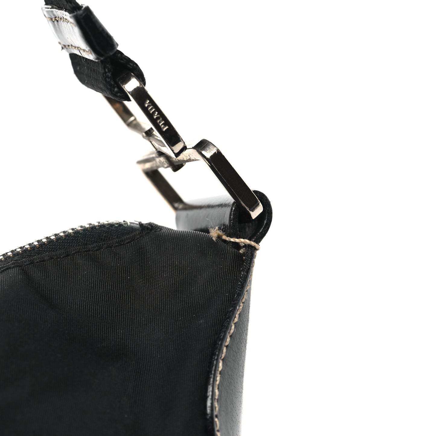 Tessuto Nylon Vitello Hobo Black