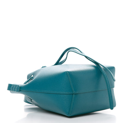 Mansur Gavriel Saffiano Mini Mini Bucket Bag Teal 4 of 12