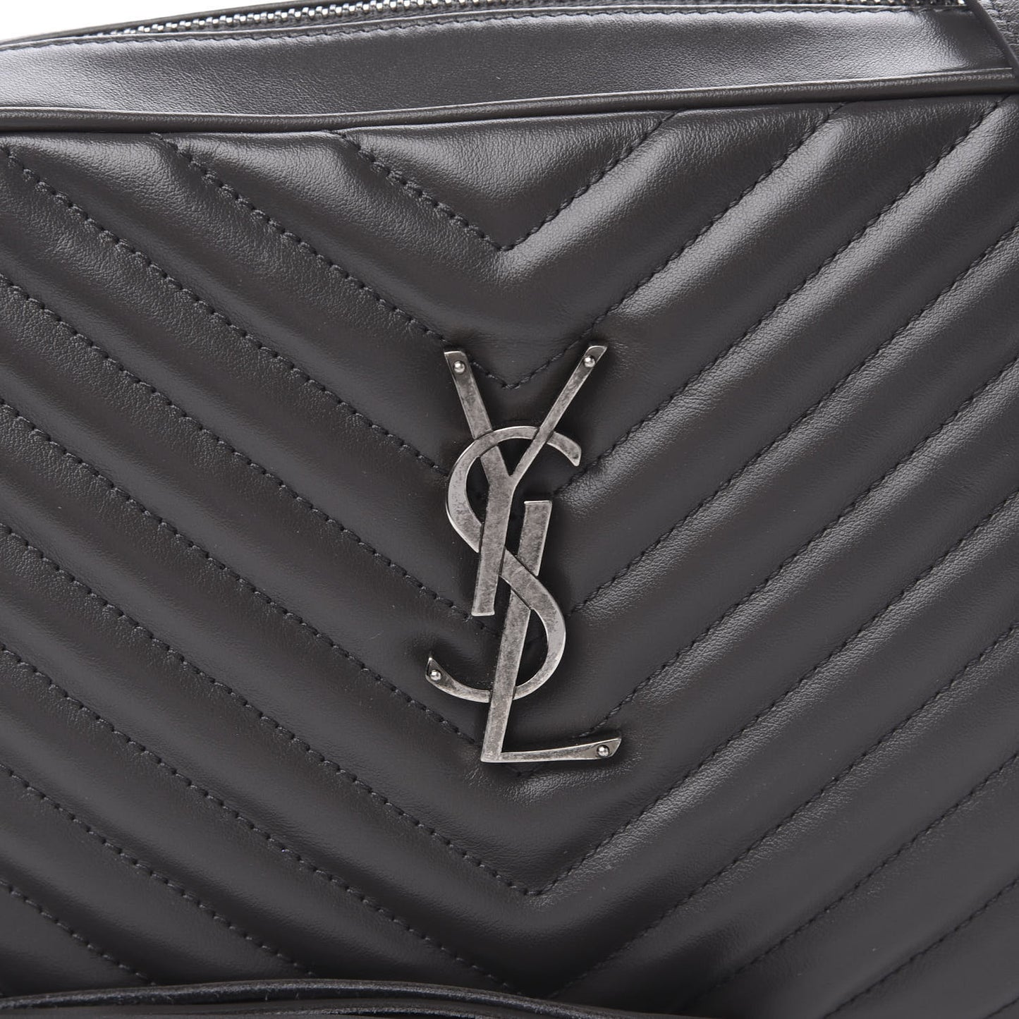 Calfskin Matelasse Monogram Lou Camera Bag Asphalt