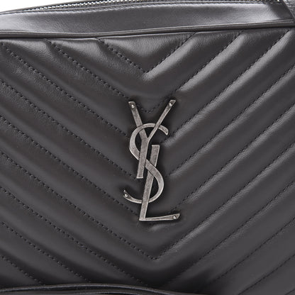 Saint Laurent Calfskin Matelasse Monogram Lou Camera Bag Asphalt 10 of 10