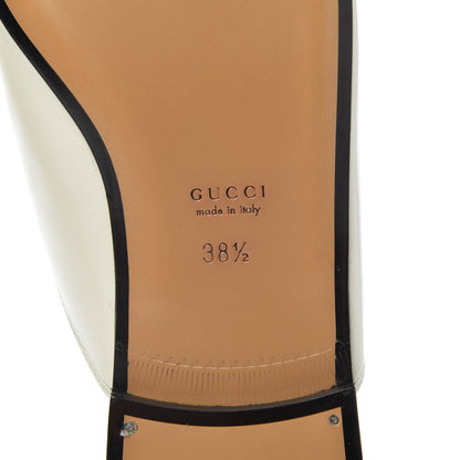 Gucci Malaga Kid Womens Princetown Slippers 38.5 Mystic White 7 of 11