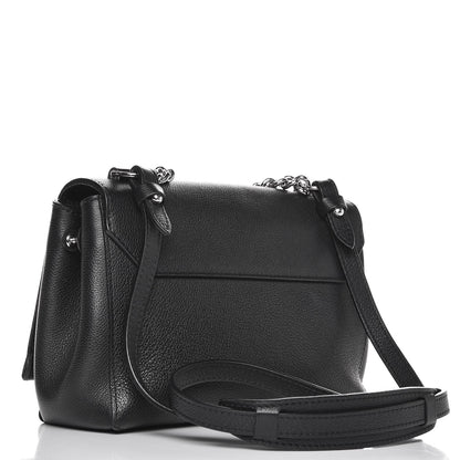Louis Vuitton Calfskin Lockme II Chain Bag BB Black 3 of 9