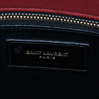 Saint Laurent Calfskin Small Sac De Jour Oxblood 7 of 8