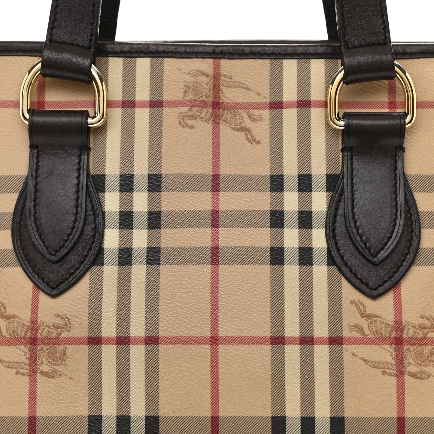 Haymarket Check Medium Tote Chocolate