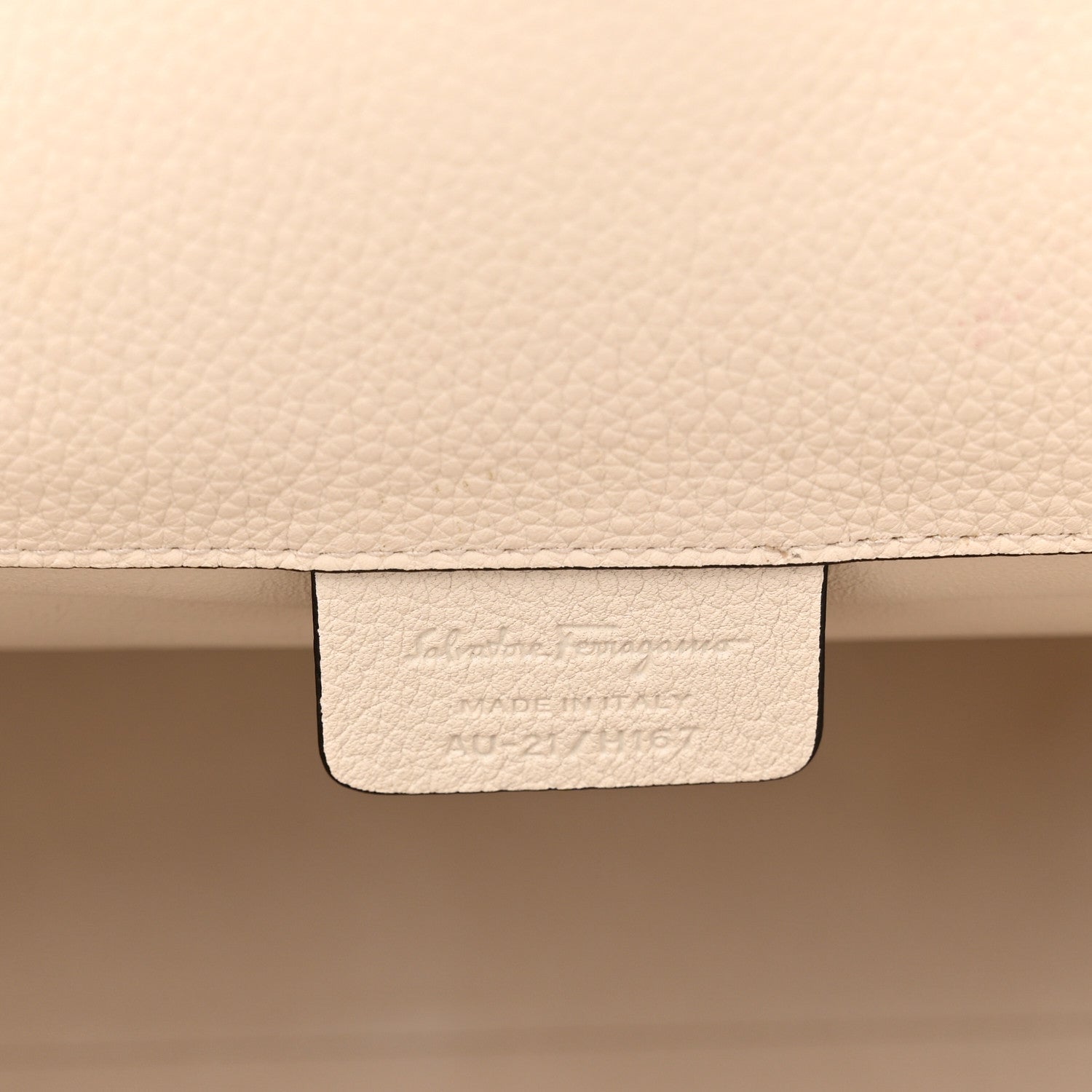 Salvatore Ferragamo Calfskin Large Studio Bag Bone 7 of 16